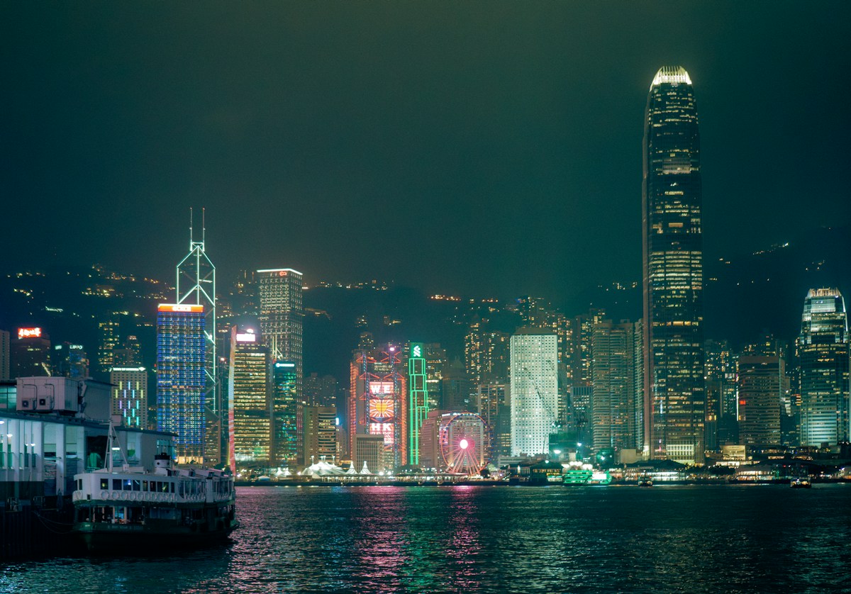 香港海港与城市天际线